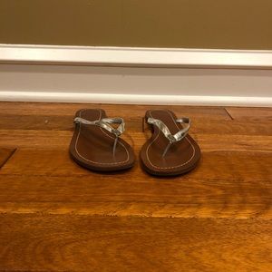 Tory Burch Terra Patent Leather Thong Sandal